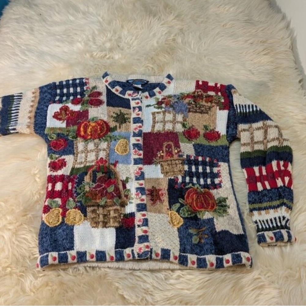 Shaver Lake Fall Harvest Knit Cardigan Women Size Small